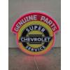 Image 1 : New 16'' Neon Lighted Chevrolet Plaque