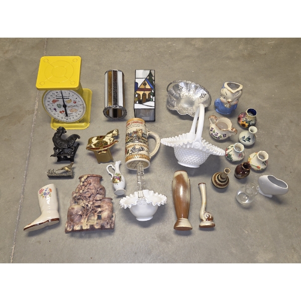 *Pick Up At Mantua Home-No Shipping Available* Vintage Collectables Including Kitchen Scale, Strohs 