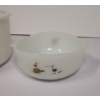 Image 2 : 2 Anchor Hocking Dinosaur Bowls And 1 White Bowl