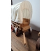 Image 10 : Old West Covered Wooden Wagon Model With Bulls & Miniature Accessories 