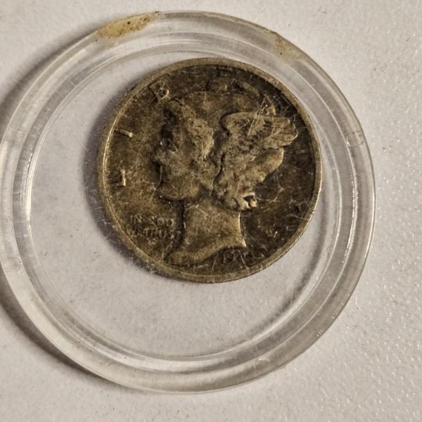 1916-D Winged Liberty Head Mercury Dime 90% Silver Coin