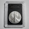 Image 1 : 2024 American Eagle 1 Oz 999 Fine Silver Round in Bradford Exchange Slabbed Authenticated BU