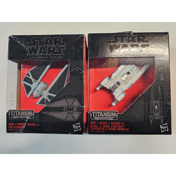 Lot of (2) Star Wars Titanium Series Figures
