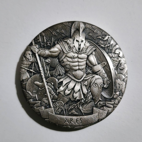 Perth Mint 2017 Gods of Olympus Ares 2 Oz .999 Fine Silver High Relief Coin FROM 12 COIN SET!