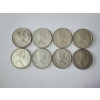 Image 1 : x8 Assorted Years Canadian Silver Quarters Including 1960's Dates FV: $2.00 CAD