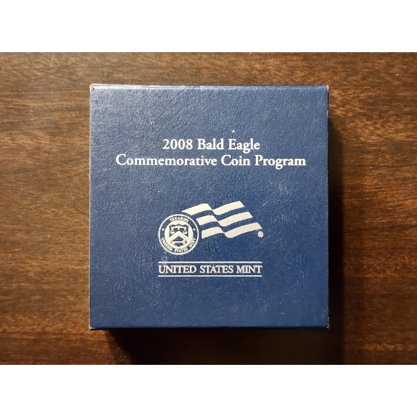 2008 Bald Eagle Commemorative 90% Silver Dollar ~ Mintage of 119,204 ~ ASW: 0.7734 oz