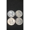 Image 1 : Assorted Years 90% Silver Franklin Half Dollars - $2.00