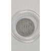 Image 2 : United States 1852 Type 1 "Trime" Three Cent 75% Silver Piece In Coin Capsule
