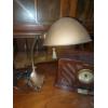 Image 4 : Vintage Radio & Desk Lamp Group As Shown  - Radio Is Reproduction Of Antique Model 