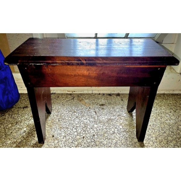 Walnut Step Stool - 24x11x18