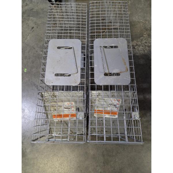 Two 24''x8'' Steel Animal Traps