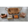 Image 1 : Vintage Collectables Including 14''x9.5'' Longaberger Basket & 4 Wooden Trinket Boxes