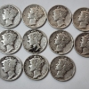 Image 3 : Lot of Assorted Years United States 90% Silver Mercury Dimes - Face Value: $1.30