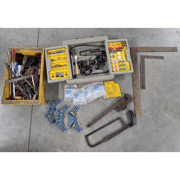 Weller Mini 651 With Attachments, Pipe Wrench, Saw, T Squares And More!