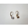 Image 2 : 14K P Gold Earrings with Cubic Zirconia Stones - Total Weight 2.2g 