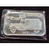 Image 2 : Vintage 1973 "Keep On Trucking" Ajax Trucking Co. Mother-Lode Mint 1 Ounce .999 Fine Silver Bar