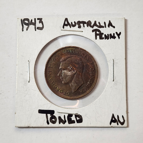 1943 Australia Penny - Toned AU