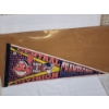 Image 1 : Vintage 1996 Central Division Back 2 Back Champions Cleveland Indians Pennant Banner ~ 