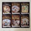 Image 1 : Set Of 6 Assorted Vintage Style Old English Metal Tin Pub Signs (12x8")