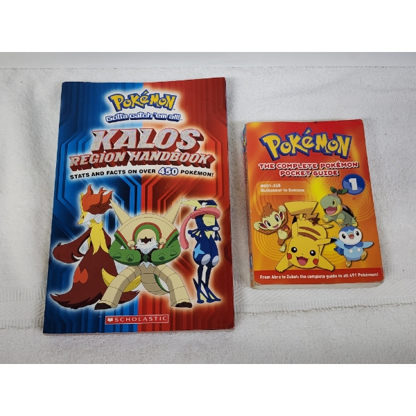 Two Vintage Pokemon Handbook or Guides (Both Official Pokemon Items)