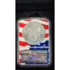 Image 4 : NGC 2019 MS 70 Memorial Day Edition One Troy Ounce .999 Fine Silver American Eagle In Wooden Display