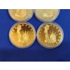 Image 4 : x5 History of America Liberty Commemorative Gold-Tone Coins 