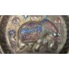 Image 3 : Vintage Hand-hammered Copper Wall Plaque With Elephant Motif And Intricate Details