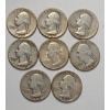 Image 1 : (8) United States 90% Silver Washington Head Quarters - Face Value: $2.00