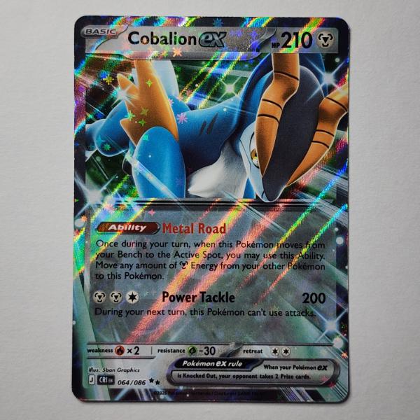 Cobalion EX 064/086 Holo Rare Near Mint Pokemon Trading Card