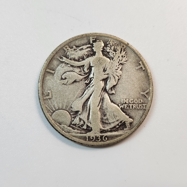United States 1936 90% Silver Walking Liberty Half Dollar 