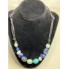Image 1 : Custom 20" Handmade Precious Stone Necklace With Sterling Silver Clasp - Mint Condition