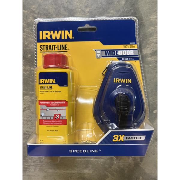 Irwin Straight Line 100'/30m Chalk Fill Marking Speedline - Brand New