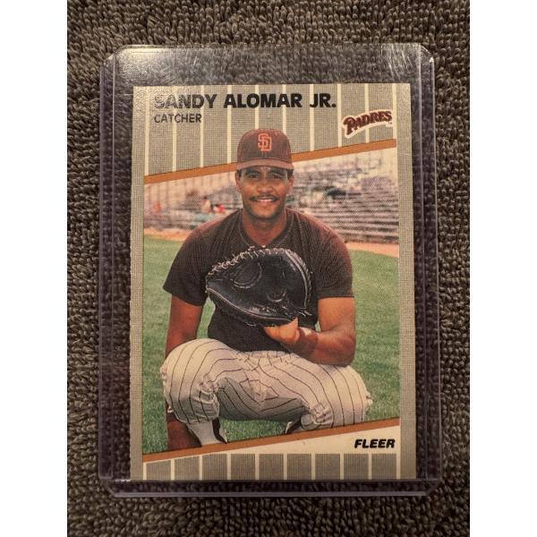 1989 Sandy Alomar Fleer Rookie Card - Excellent Condition
