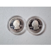 Image 2 : Two Proof-Like 2004 Washington D.C. 90% Silver Quarters