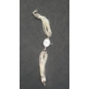 Image 1 : Liquid Silver Quartz Watch With Stainless Steel Back & Base Metal Bezel 