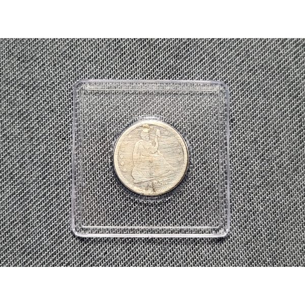 1857 Seated Liberty Silver Quarter Dollar - 90% Silver