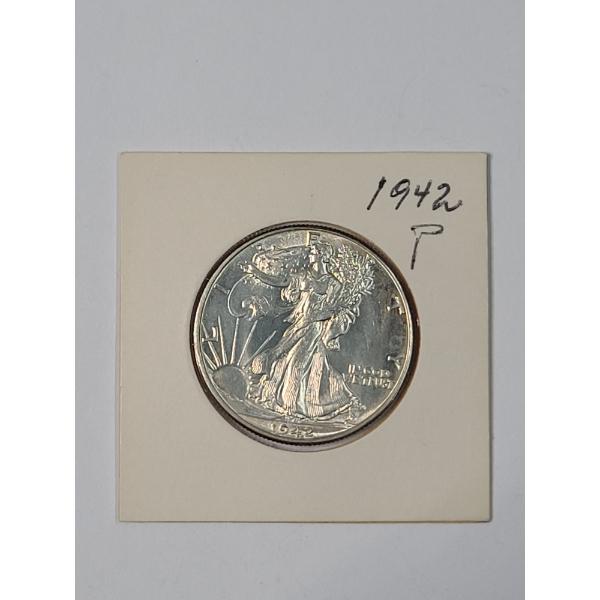 United States 1942 Walking Liberty 90% Silver Half Dollar - Amazing Condition
