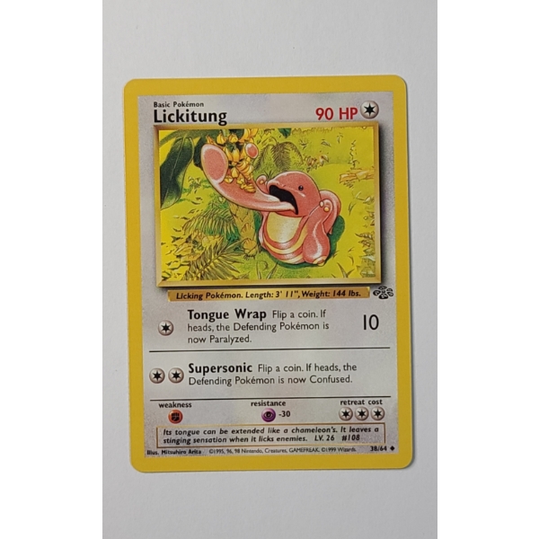 1999 Lickitung #38/64 Pokemon Trading Card From The Jungle Set - Near Mint