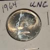 Image 1 : U.S. 90% SILVER COINS - BU CONDITION 1964 JOHN  F KENNEDY HALF DOLLAR  (2 OF 3 OFFERED)