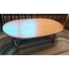 Image 1 : Very Well Built Maple Oval Coffee Table - 42 x 21 - 15" Height