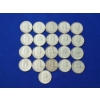 Image 1 : Lot of 21 Assorted Years Franklin Silver Half Dollars FV: $10.50