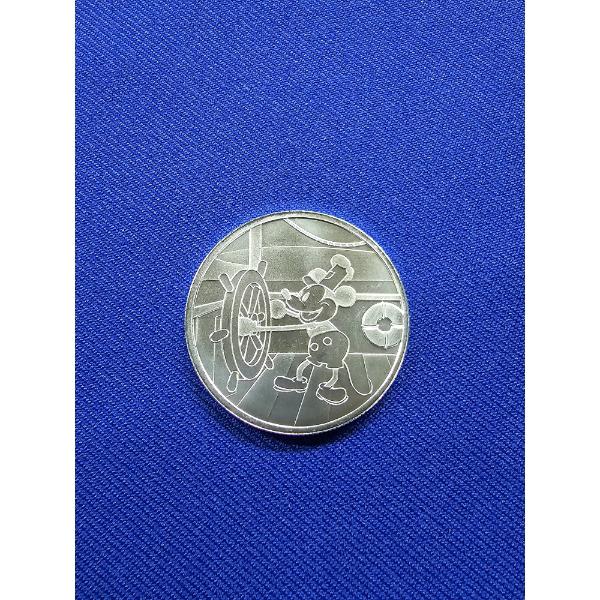 1928 Disney Mickey Mouse "Steamboat Willie" 1 oz .999 Fine Silver Round
