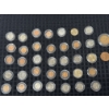 Image 1 : 	Unique Coin Collection Of Various Sizes And Face Values, 37 Coins - Mint Condition