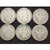 Image 3 : $4.00 Face Value in 90% Silver Barber Half Dollars - Assorted Conditions!
