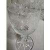 Image 3 : 14 Crystal Water Goblets - ~4.5 inches tall