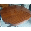 Image 4 : Vintage Round 3 Leg Pedestal WoodenTable w / Fold Over Top As Shown -  A Very Fine Example