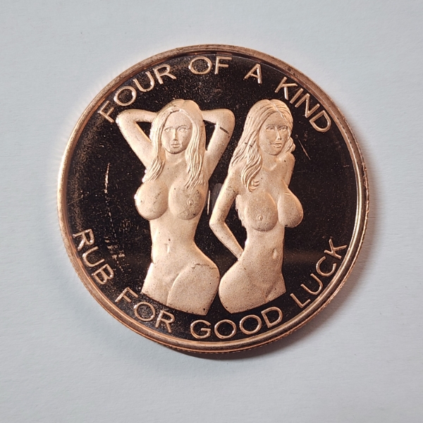 "Four of a Kind" Ladies Good Luck 1 ADVP oz .999 Fine Copper Round