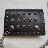 Image 2 : Lot of 2 Punk/Biker-Style Studded Leather Wallets with 14" Chain