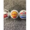 Image 3 : 3 - Vintage Gas & Oil Advertising One Inch Shooter Marbles - Shell, Texaco & Standard
