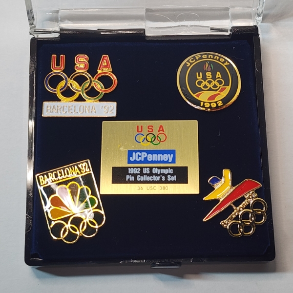 Vintage JCPenny 1992 USA Olympic Pin Collector's Set